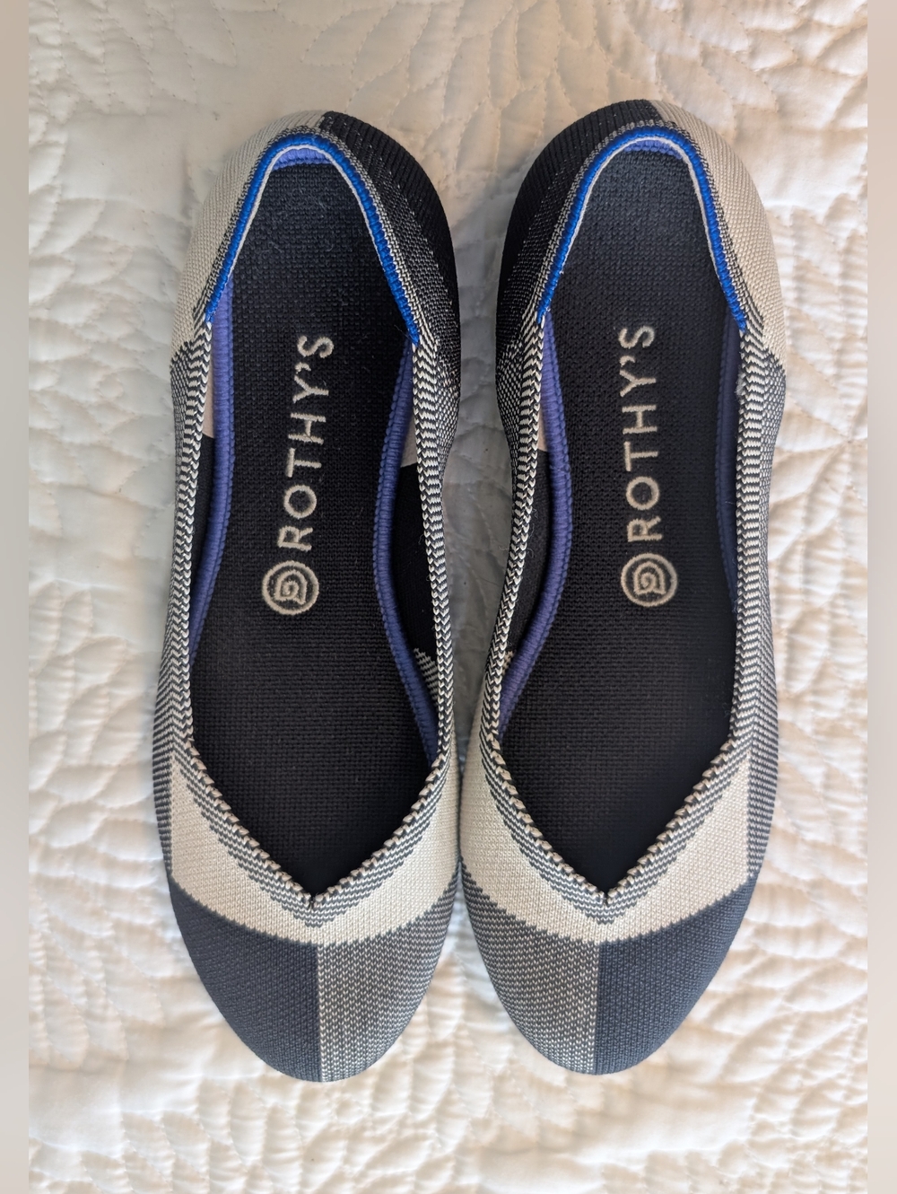 Rothy’s "The Point" - Geometric Colorblock Flats